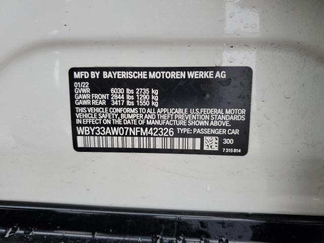 2022 BMW I4 M50 - WBY33AW07NFM42326
