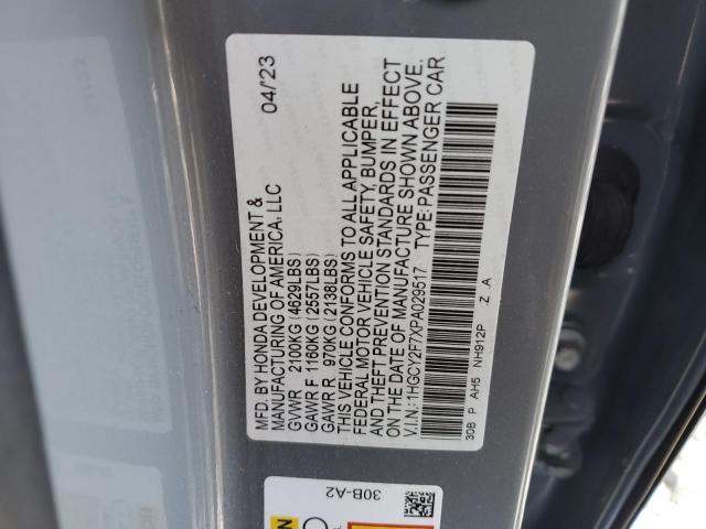 2023 HONDA ACCORD HYB 1HGCY2F7XPA029517