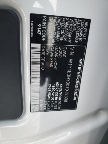 2019 MERCEDES-BENZ SPRINTER 2 - W1Y4EBHY0KT019508