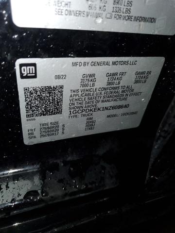 1GCPDKEK1NZ608640 2022 CHEVROLET ALL Models