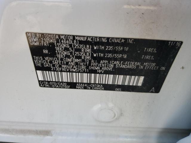 2017 TOYOTA RAV4 LIMIT - 2T3DFREV1HW575711