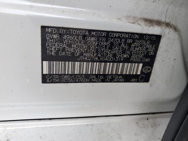 2016 LEXUS GS 350 JTHCZ1BLXGA001319