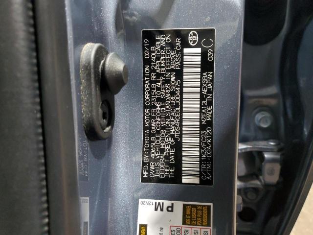2020 TOYOTA COROLLA SE JTDS4RCE0LJ004475