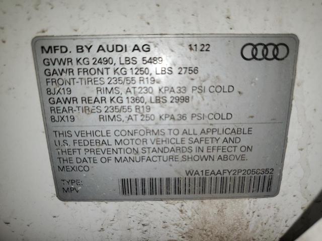 2023 AUDI Q5 PREMIUM WA1EAAFY2P2058352