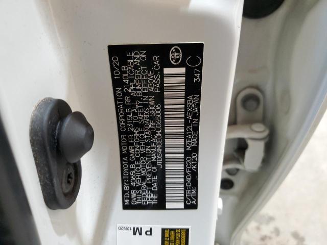 2021 TOYOTA COROLLA SE JTDS4MCE0MJ065006