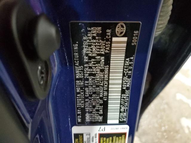 2015 TOYOTA CAMRY LE - 4T1BF1FK3FU969665
