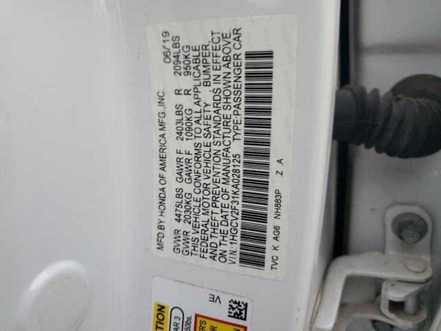 2019 HONDA ACCORD SPO - 1HGCV2F31KA028125