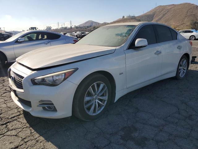 INFINITI Q50 BASE 2016 white sedan 4d gas JN1CV7AP7GM200995 photo #1