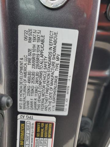2022 HONDA CR-V TOURI - 5J6RT6H93NL038438
