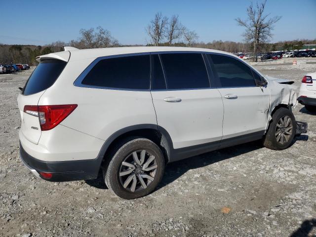 HONDA PILOT EX 2021 white  gas 5FNYF6H35MB060608 photo #4