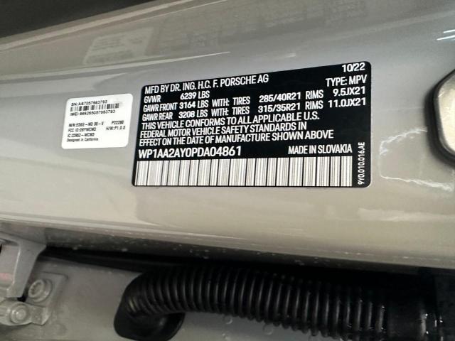2023 PORSCHE CAYENNE BA - WP1AA2AY0PDA04861