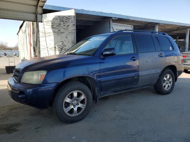 TOYOTA HIGHLANDER 2004 blue 4dr spor gas JTEEP21A540022615 photo #1