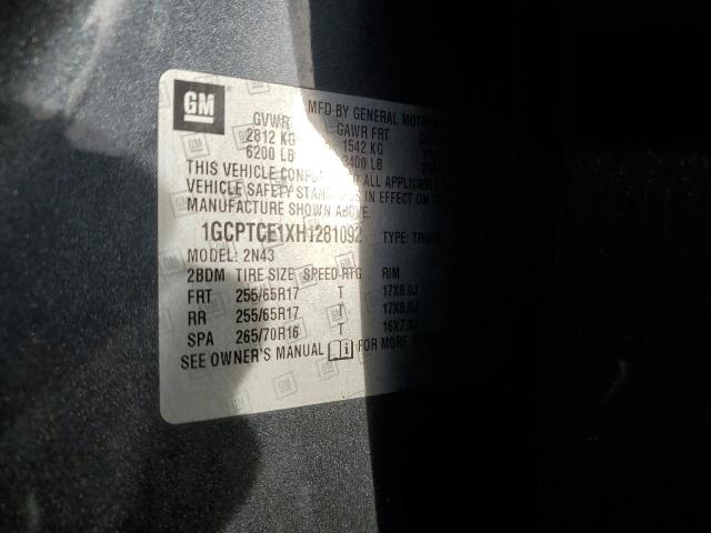 2017 CHEVROLET COLORADO L - 1GCPTCE1XH1281092