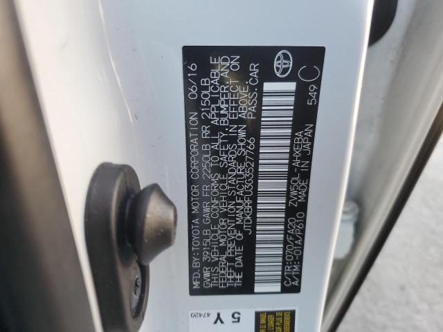 2016 TOYOTA PRIUS - JTDKBRFU3G3527766