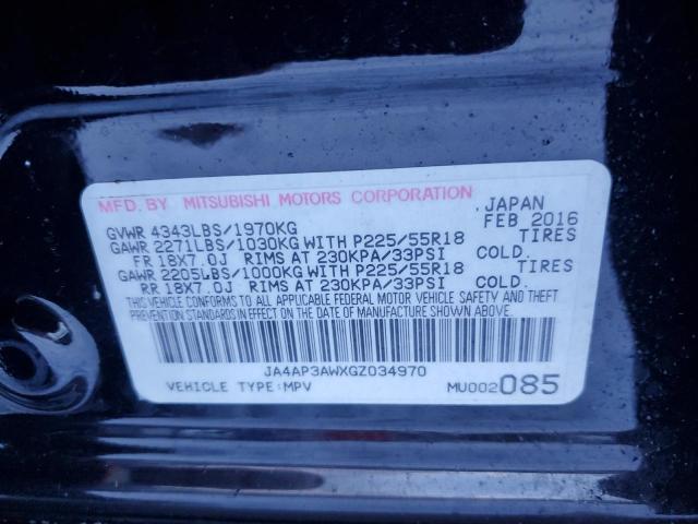 2016 MITSUBISHI OUTLANDER - JA4AP3AWXGZ034970