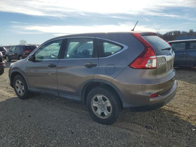 HONDA CR-V LX 2015 gray  gas 3CZRM3H39FG714798 photo #3