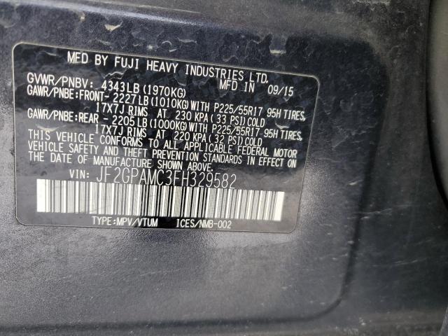 2015 SUBARU XV CROSSTR - JF2GPAMC3FH329582