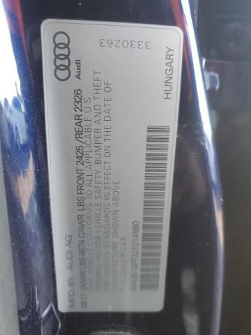 2018 AUDI S3 PREMIUM - WAUB1GFF3J1014980