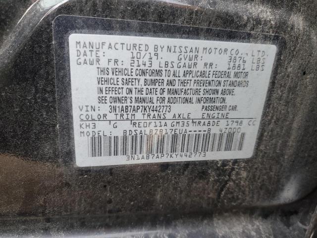 2019 NISSAN SENTRA S - 3N1AB7AP7KY442773