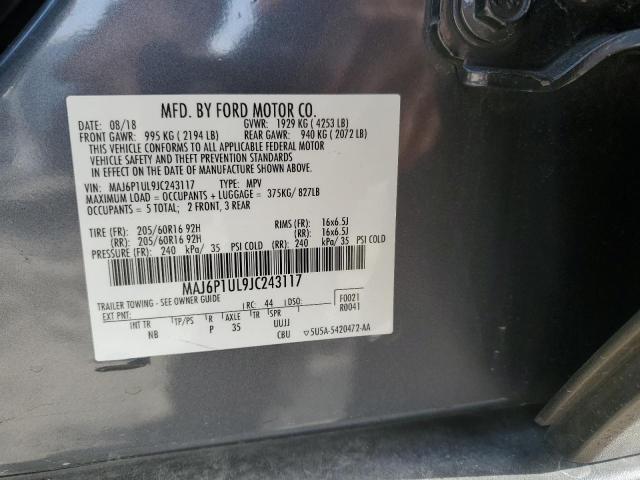 2018 FORD ECOSPORT S - MAJ6P1UL9JC243117