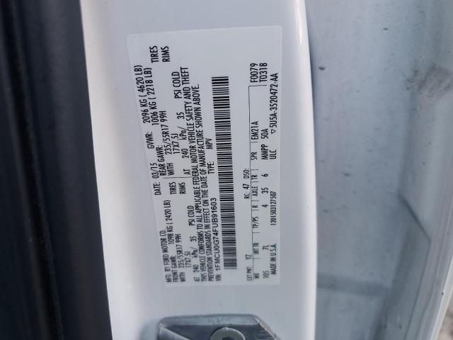 VIN 1FMCU0G74FUB91603 2015 FORD ESCAPE no.13