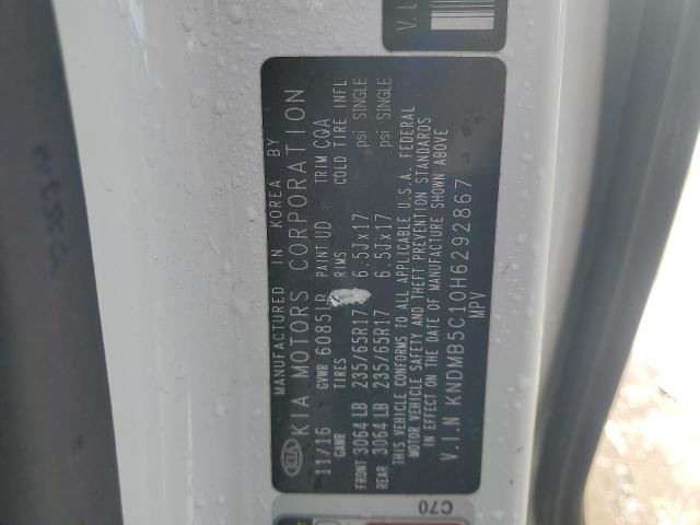 2017 KIA SEDONA LX - KNDMB5C10H6292867
