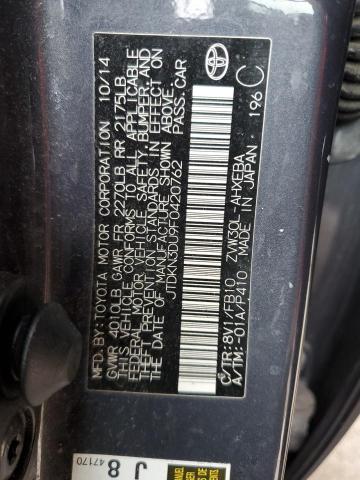 2015 TOYOTA PRIUS - JTDKN3DU9F0420762