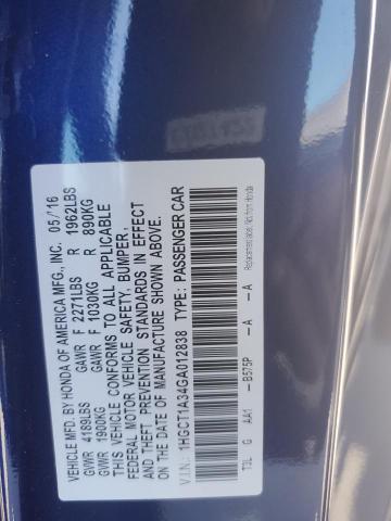 2016 HONDA ACCORD LX- - 1HGCT1A34GA012838