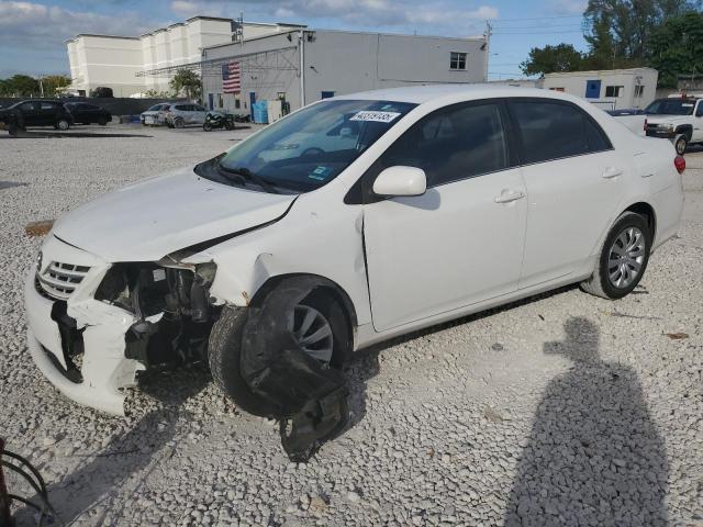 TOYOTA COROLLA BA 2013 white  gas 5YFBU4EE5DP116153 photo #1