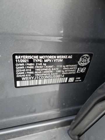 2022 BMW X2 XDRIVE2 - WBXYJ1C03N5U59814