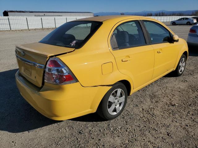 CHEVROLET AVEO LS 2011 yellow  gas KL1TD5DE7BB151680 photo #4