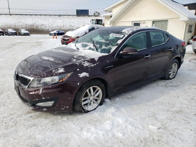 KIA OPTIMA LX 2013 maroon sedan 4d gas 5XXGM4A77DG130657 photo #1