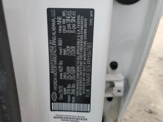 2024 HYUNDAI TUCSON SEL - 5NMJF3DE4RH367183