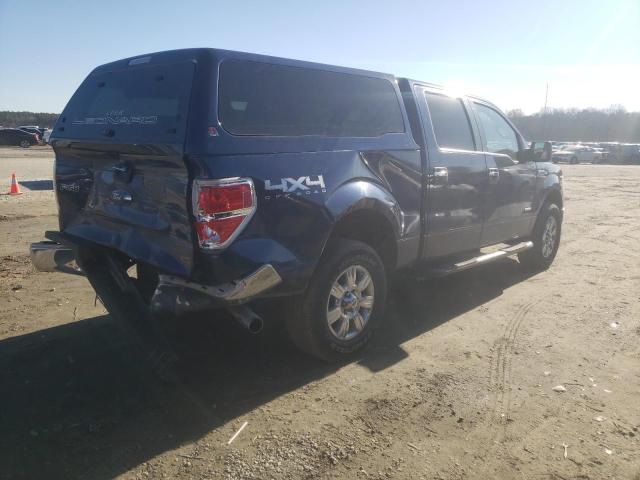 FORD F150 SUPER 2011 blue  gas 1FTFW1ET1BFD01247 photo #4