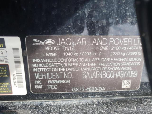 2017 JAGUAR XE SAJAR4BG0HA977089