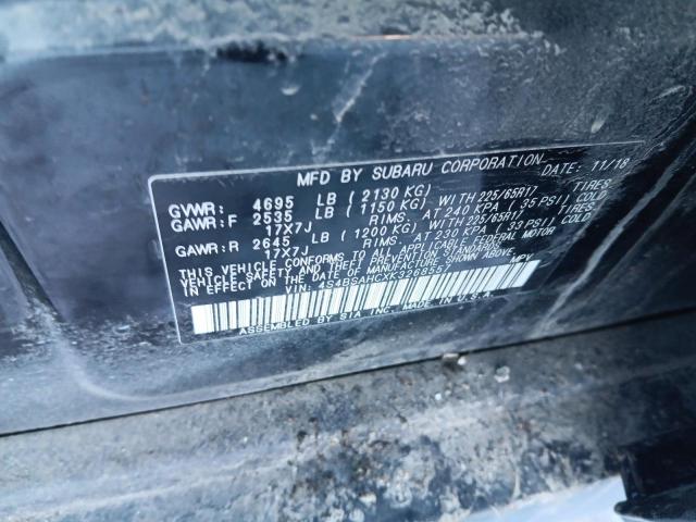 2019 SUBARU OUTBACK 2. 4S4BSAHCXK3268557
