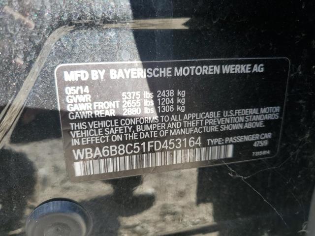 2015 BMW 640 XI GRA WBA6B8C51FD453164