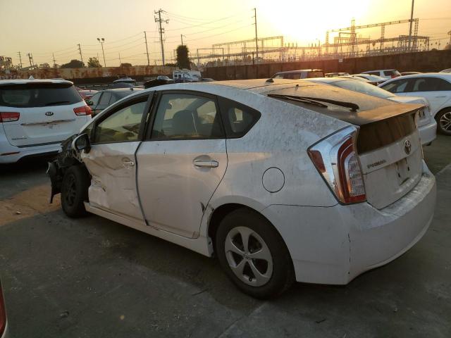 TOYOTA PRIUS 2013 white  hybrid engine JTDKN3DU7D0344794 photo #3