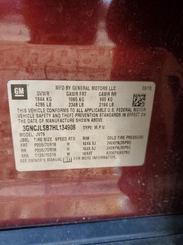 2017 CHEVROLET TRAX 1LT - 3GNCJLSB7HL134908