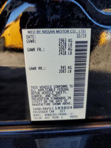 2020 NISSAN ALTIMA S - 1N4BL4BV5LC189804