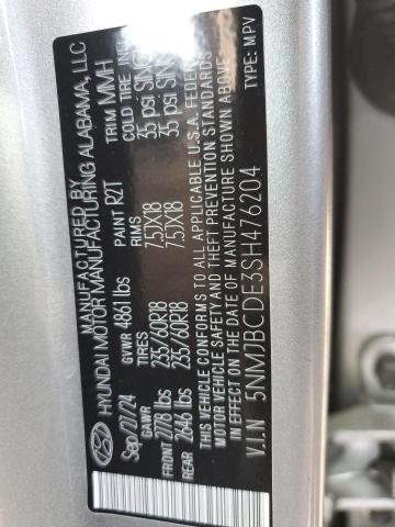 2025 HYUNDAI TUCSON SEL 5NMJBCDE3SH476204