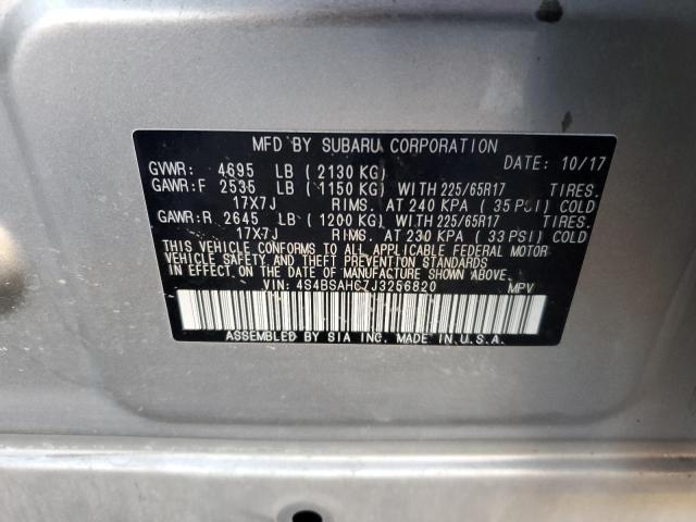 2018 SUBARU OUTBACK 4S4BSAHC7J3256820