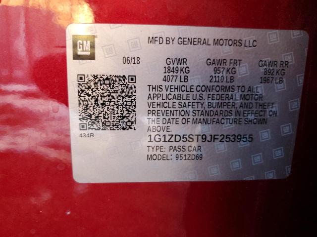 2018 CHEVROLET MALIBU LT - 1G1ZD5ST9JF253955