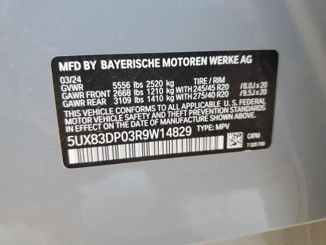 2024 BMW X3 M40I 5UX83DP03R9W14829
