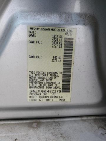 2017 NISSAN ALTIMA 2.5 - 1N4AL3AP9HC482170