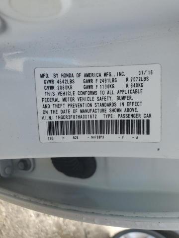 2017 HONDA ACCORD EXL - 1HGCR3F87HA001672