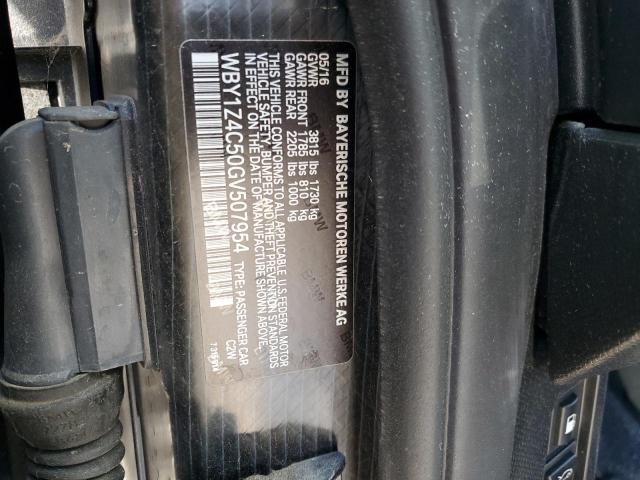 2016 BMW I3 REX - WBY1Z4C50GV507954