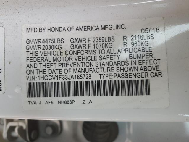 2018 HONDA ACCORD SPO - 1HGCV1F33JA185728
