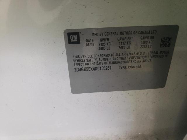 2016 BUICK REGAL 2G4GK5EX4G9105261