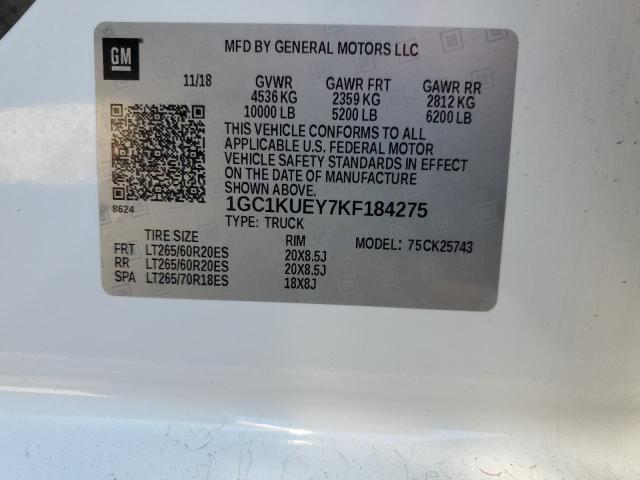 2019 CHEVROLET 2500 HD - 1GC1KUEY7KF184275